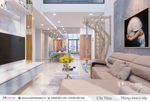 Thiết kế trọn gói nội thất Duplex căn 127m2 Emerald Celadon City